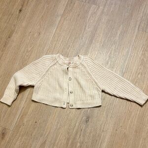 Cat & Jack Cream Button-Up Cardigan